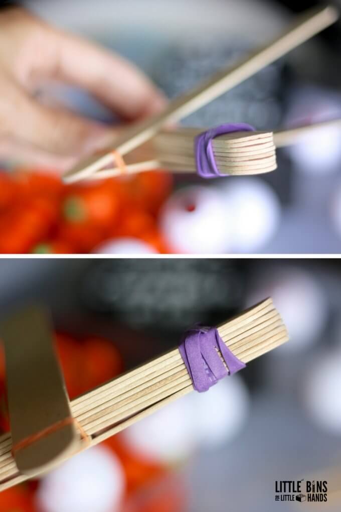 Popsicle Stick Catapult with Jumbo Craft Sticks and Rubber Bands