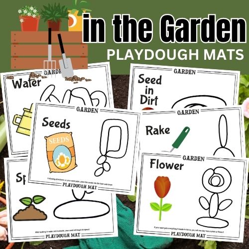 Planting a Garden Playdough Mats
