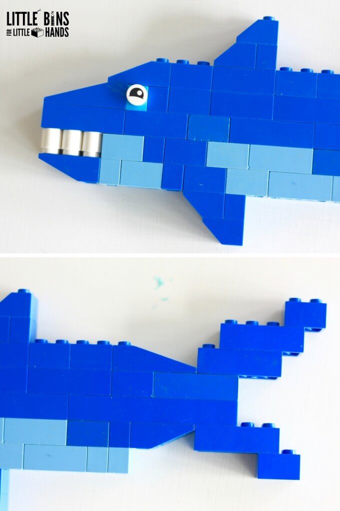 Shark Week Activity with LEGO Sharks