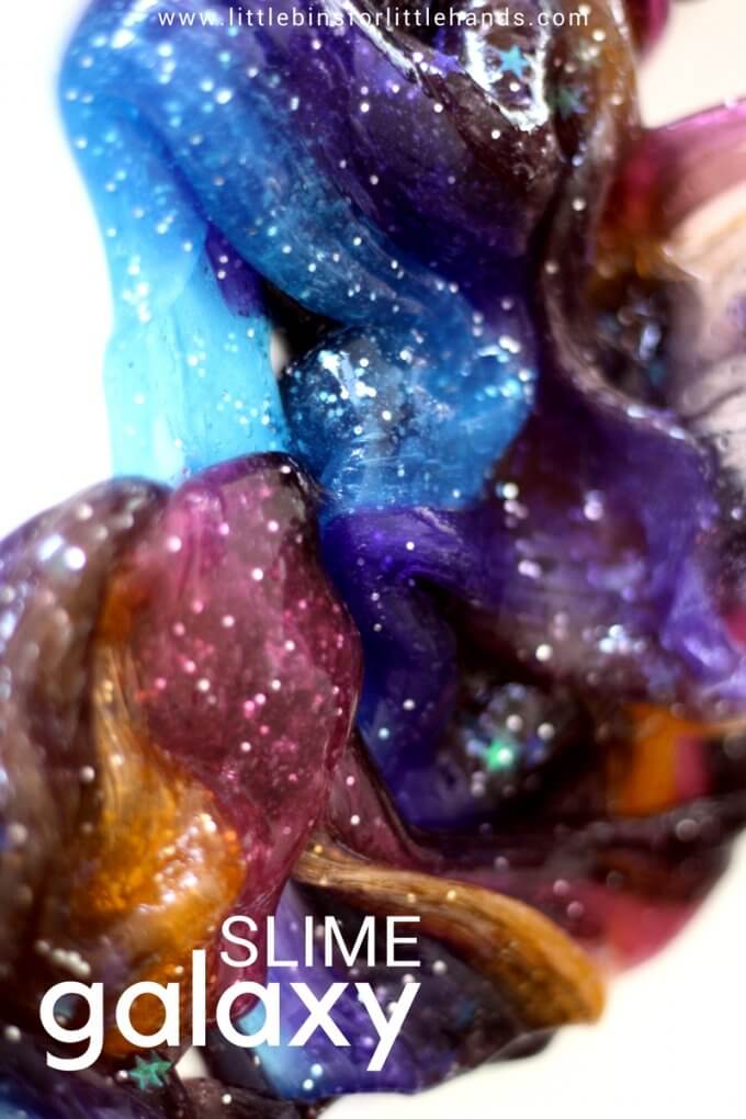 How To Make Galaxy Slime Recipe for Space Slime, Solar Eclipse Activities, and Science for Kids