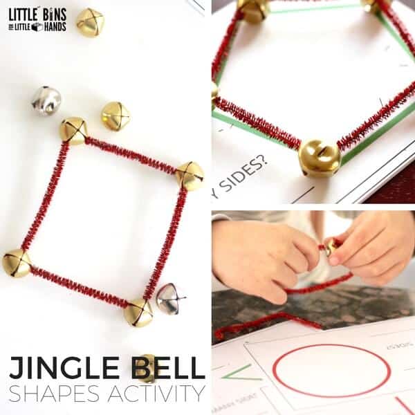 Jingle Bell Shapes Christmas Math Activity