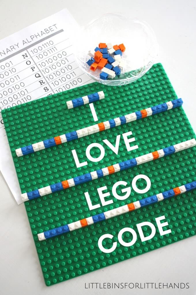 Lego Computer Coding Binary Alphabet