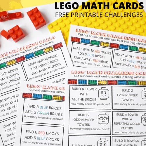 LEGO Math Challenge Cards