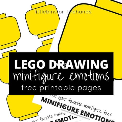 LEGO Faces Template: Drawing Emotions