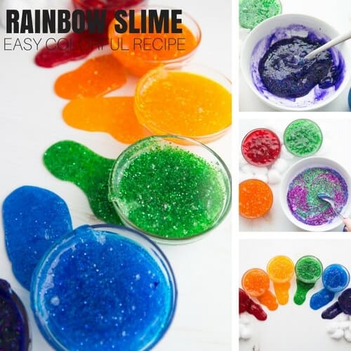 st patricks day activities -rainbow slime