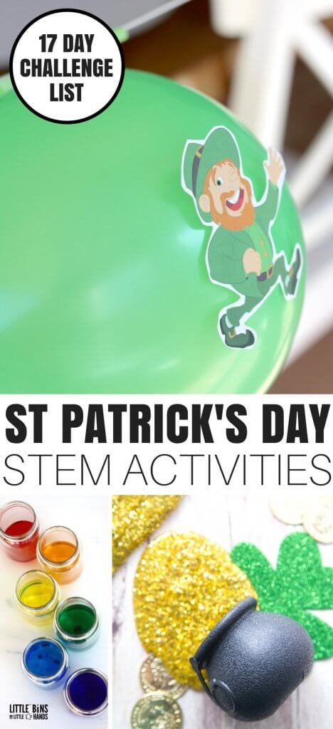 St Patricks Day STEM Activities and St Patricks Day Science Experiments and Activities. Also learn how to make St Patricks Day slime recipes for kids