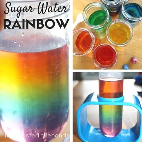 Rainbow In A Jar: Water Density Experiment