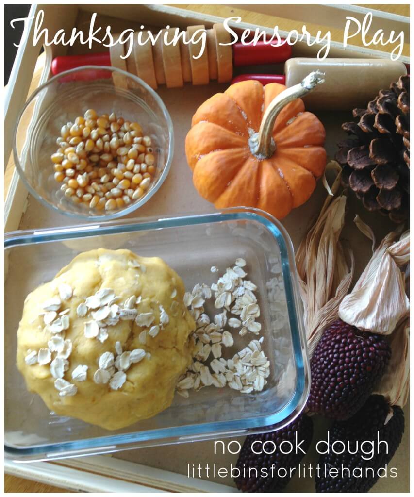 Thanksgiving Sensory Play No Cook Dough