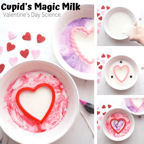 Valentines Day Magic Milk Experiment