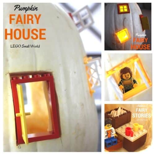 White Pumpkin Fairy House