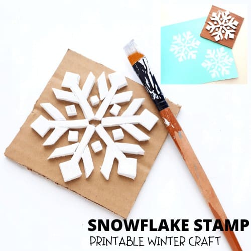 Make a snowflake stamp